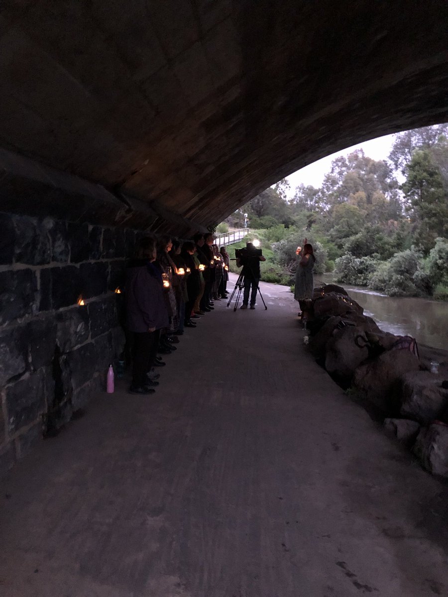 Coming up Melbourne’s secret Troll Choir. Serenading joggers under one of our oldest bridges #7News ⁦@7NewsMelbourne⁩