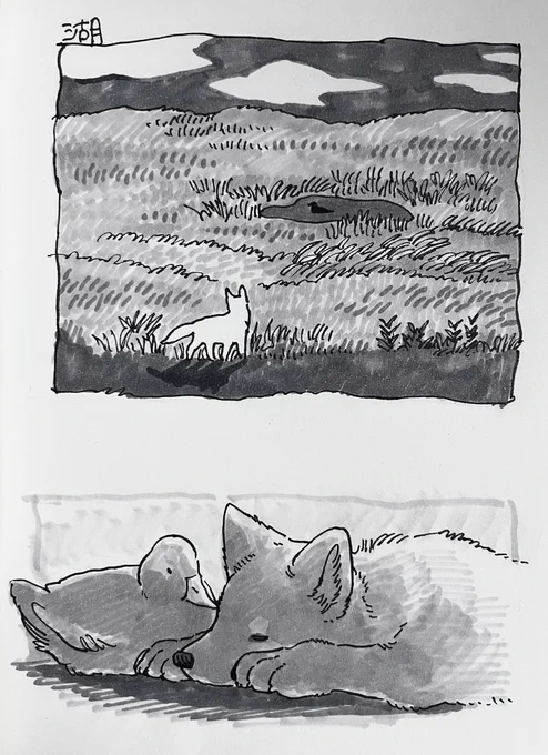犬の絵 