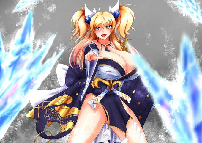 鬼姫衣装着てるきらら先輩
#鬼崎きらら
#アクション対魔忍 