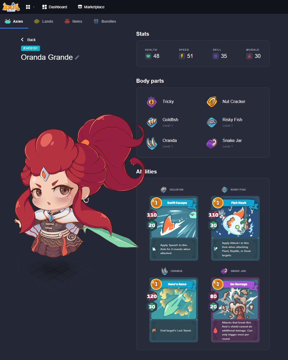 🔵 Snake Jar Aqua Axie Gijinka 🔵

Kinda miss doing some snake jar x goldfish clutch :3

#CHIBI #AxieInfinity #originalart #NFT