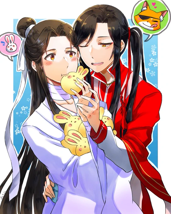 ポッキー間に合わなかったので花怜ちゃん達には寒くなったので中華まん🐇を仲良く食べてほしいな(>_<。)

#天官賜福 #TGCF
#花怜 