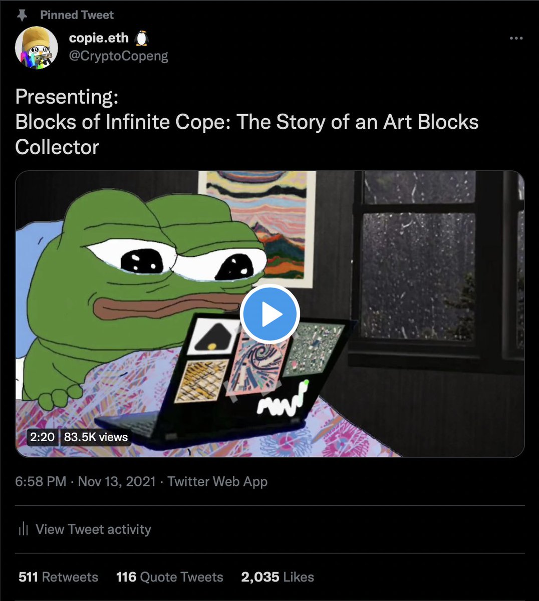 copie_eth's tweet photo. My new video seems to be my most popular meme so far :)
Here are the other ones I've made previously https://t.co/Z6NL6a3GtH