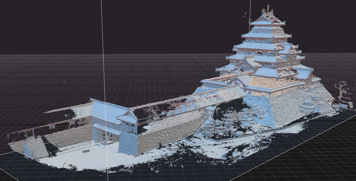 honeride_photo's tweet photo. 鶴ヶ城
＃photogrammetry #RealityCapture #フォトグラメトリ足運び https://t.co/Vaddkwlhv8