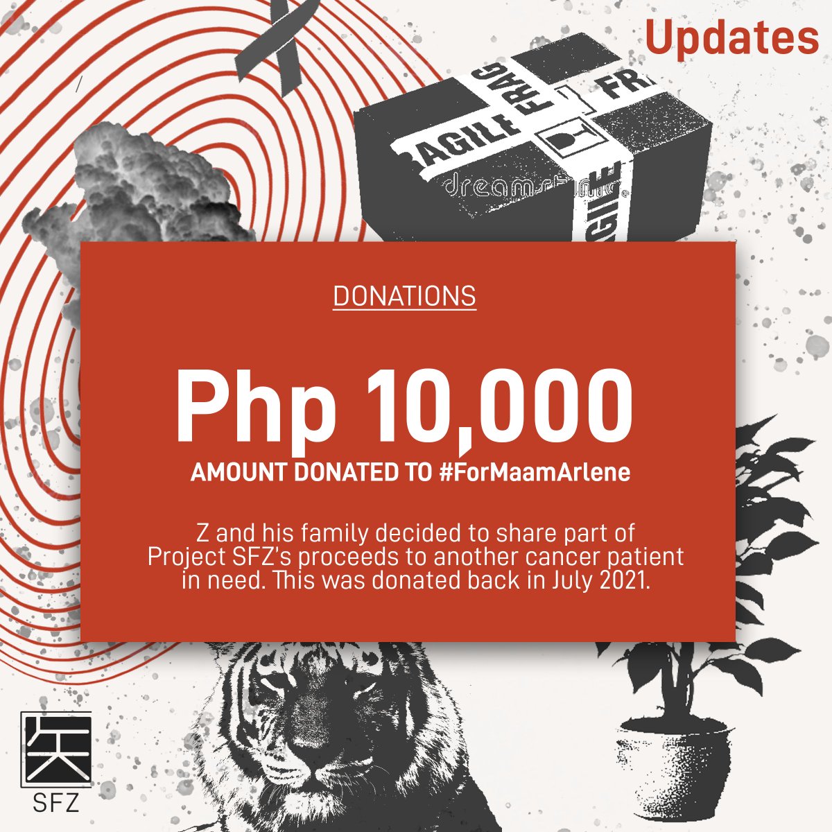 project_sfz's tweet photo. Last November 13, Php 65,124.90 was transferred to our main beneficiary Z. Through your help, we were able to help fund the medical expenses not just of Z, but also another member of the Pisay community, Ma'am Arlene, through a Php 10,000 donation made last July 6, 2021. https://t.co/mrh78rsHrJ