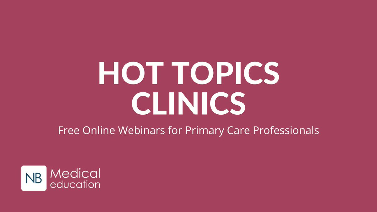 GPHotTopics's tweet photo. Q: What are Hot Topics Clinics ❔
A: FREE webinars - conditions we see &amp; problems we face in #primarycare which rarely appear in the literature. We've also recorded webinars around #Covid19 &amp; in conjunction with @CRUKHCPs. https://t.co/A6wZi3natD #hottopics #primarycare #CRUK https://t.co/fhemSTUkY5