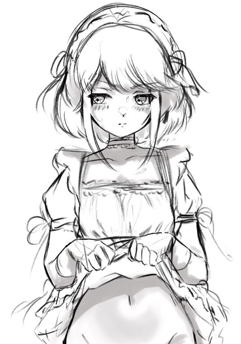 手のポーズが苦手なのでいつも自分でポーズ撮ってトレスしたりしなかったりしてる 