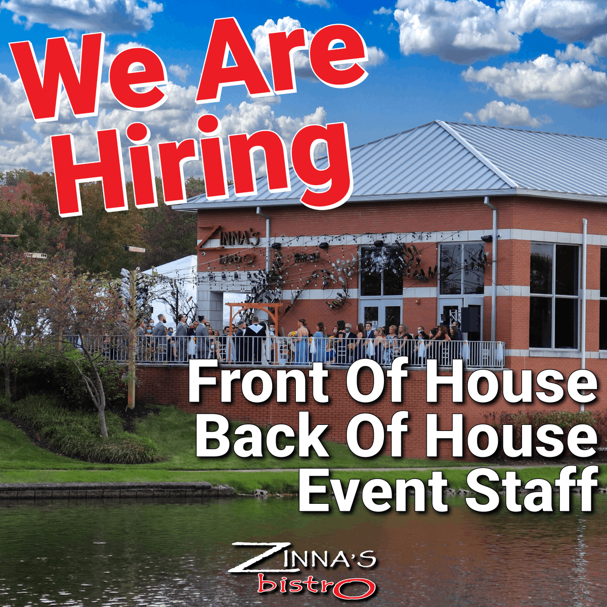 ⭐⭐⭐⭐⭐⭐⭐⭐
JOIN THE Z TEAM!
⭐⭐⭐⭐⭐⭐⭐⭐

We have an immediate opening for our front and back of house staff. 

Please call the restaurant to speak with our managers for more info 
☎️ (609) 860-9600

#ZinnasBistro #NowHIriing
