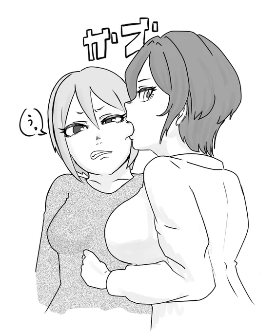 @bunker_buta イェア。ハッピー。ヒェア。(画像はシチュエーション全く考えずにザーッと描いてみたら何故か捕食していた速水奏さんと塩見周子さん) 
