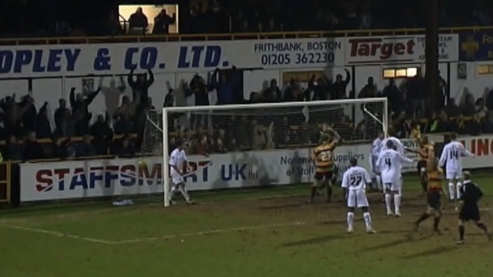 Talbot scored for the second game in a row, <a href="/LeeCanoville/">Lee Canoville</a> hit his first goal for the club before <a href="/EllenderPaul/">paul ellender</a> added a third as Boston beat Macclesfield in 2006.

🟠Boston 3
⚪️Macclesfield 1
🏆League Two
🗓7th January 2006
📼 youtu.be/HqhU9qojR0I