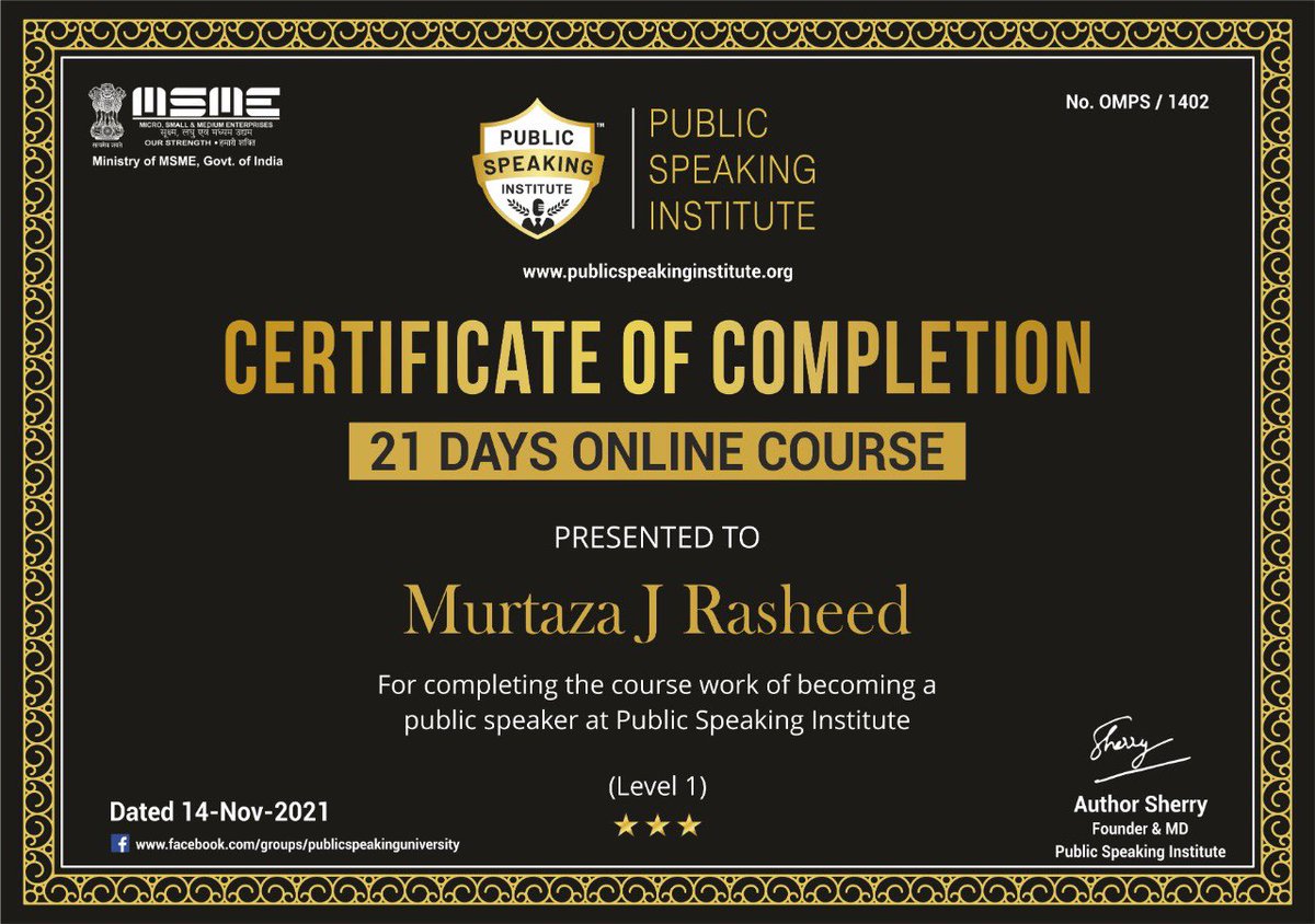 MJRglobalX's tweet photo. Finally made it through the public speaking course..Feeling so proud..
Thanks to #authorsherry who is an excellent #coach and #trainer
Still a long way to go sir..
#publicspeaking #tedx #mstalks #confidence https://t.co/hA2GS9zbS6