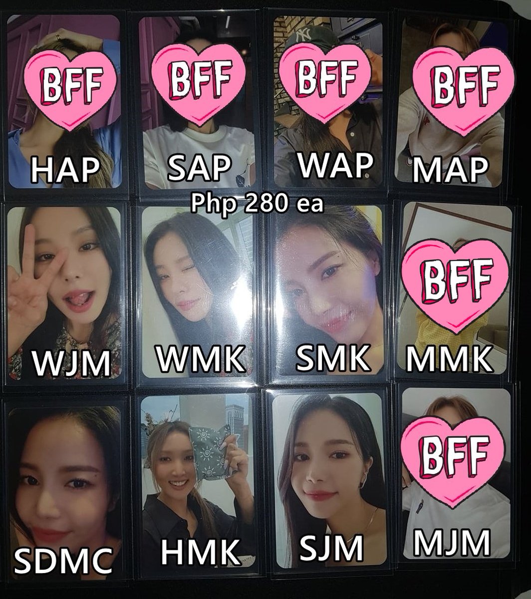 msysells's tweet photo. #msyonhand wts lfb
Mamamoo Photocard
MMT - php 350 ea (340 if buying 2 or more mmt)
Joeun, Mukor, dmc - Php 280 (265 if buying 2 or more from this set)
Tags: hwasa solar wheein mymusictaste music korea musickorea pob waw https://t.co/nvqst10ThL