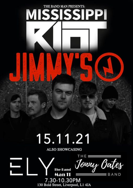 Love Wirral and Chester Magazines ❤️ (@love_wirral) on Twitter photo Tomorrow, <a href="/MississippiRiot/">Mississippi Riot</a> will be performing at @JimmysLiverpool from 7.30 to 10.30 PM!
If you saw our posts on the 22nd of October, then you would have seen how brilliant these guys were on stage!
See you tomorrow 🎉🥳 Tomorrow, <a href="/MississippiRiot/">Mississippi Riot</a> will be performing at @JimmysLiverpool from 7.30 to 10.30 PM!
If you saw our posts on the 22nd of October, then you would have seen how brilliant these guys were on stage!
See you tomorrow 🎉🥳