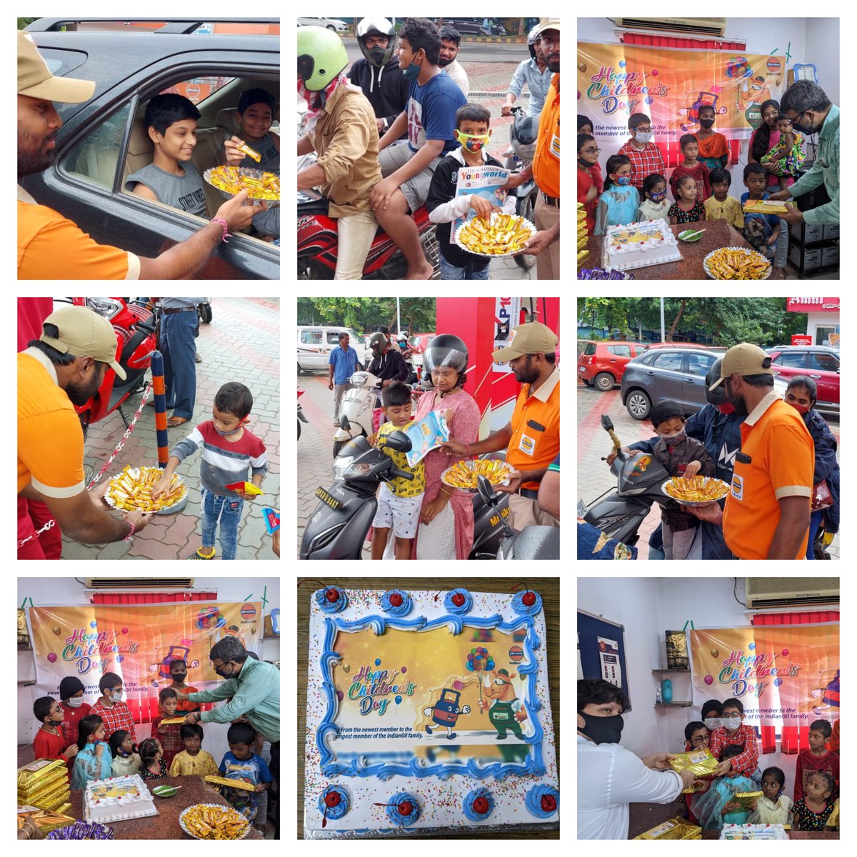 Wishing a happy #ChildrensDay. Toffees &amp; Children's Day special Edition Magazine Distribution at COCO Kailasagiri, Visakhapatnam