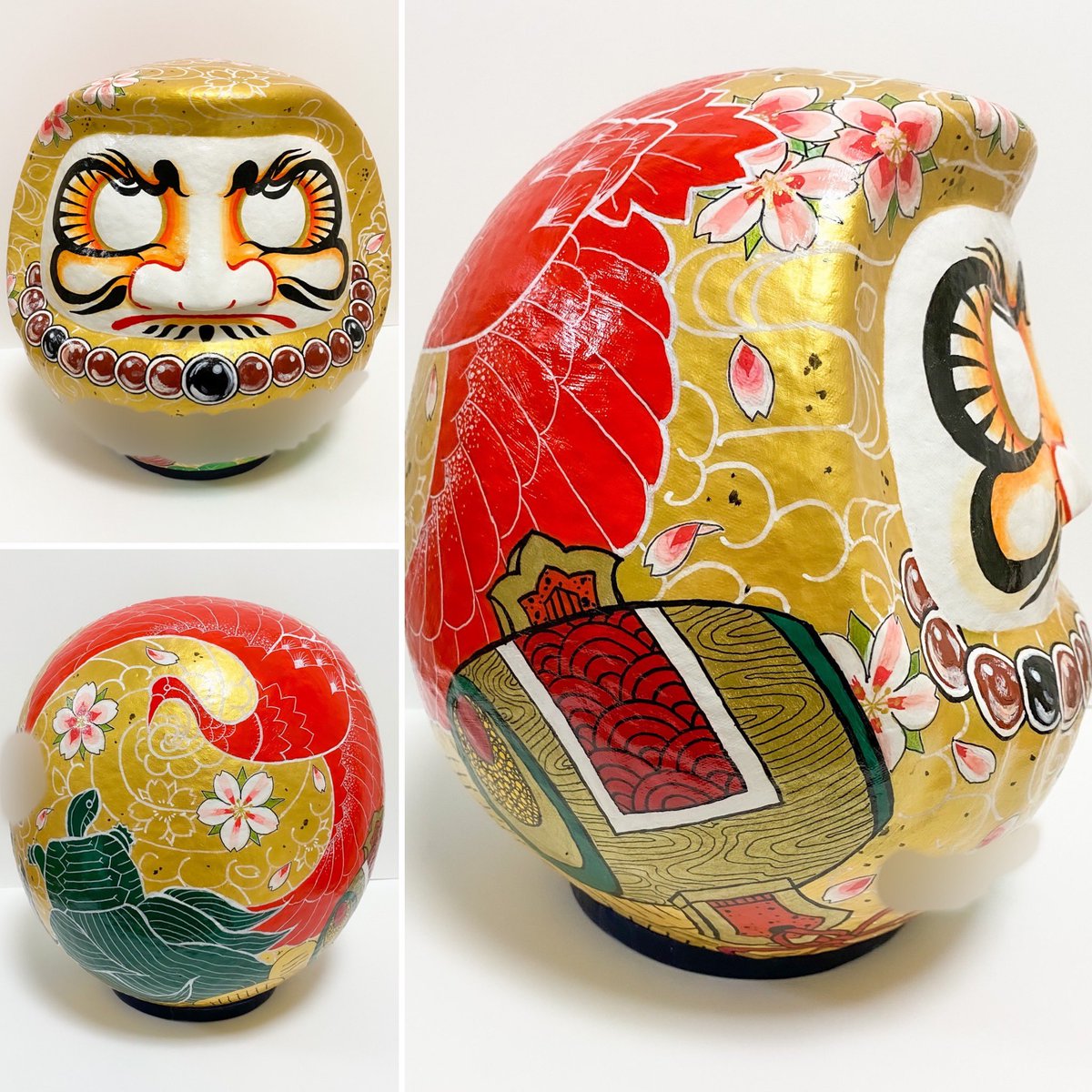 ダルマ♡手作り♡ お絵かき だるま 達磨（陶器）貯金箱 100個以上販売 ダルマ