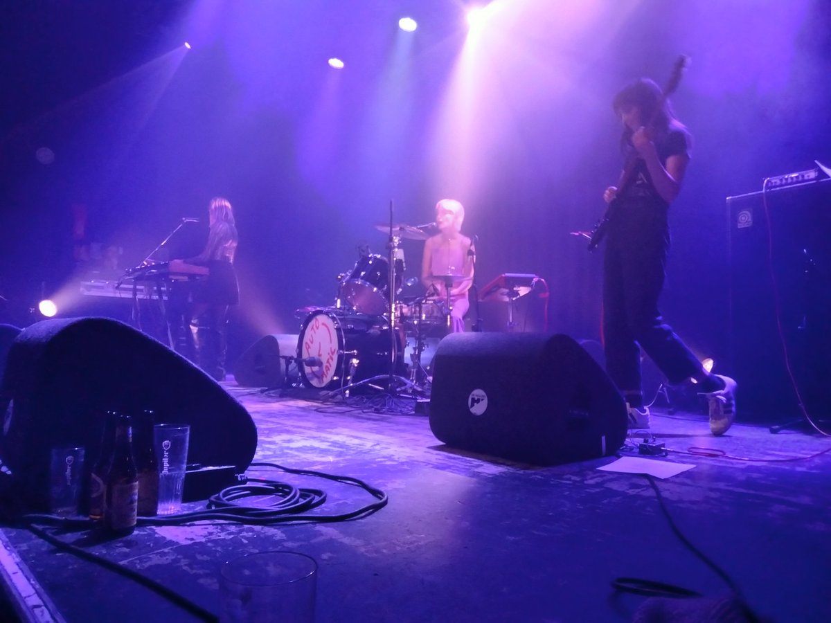 TobiasCotton's tweet photo. Morning! So it's Oh Sees, but from a sitting position (!) later today, however still buzzing from @LeGuessWho yesterday. LA post-punk trio @automatic_band were particularly good... #Automaticband https://t.co/bD2sGfhq50