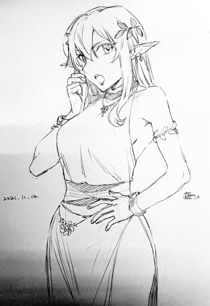 特に理由の無いベタなエルフさん。 