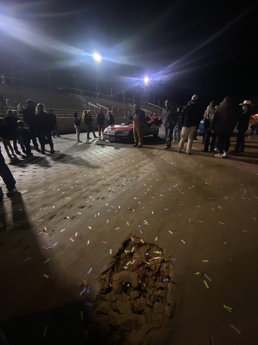 MatthewDillner's tweet photo. The emotions were real for so many at Oglethorpe Speedway Park tonight.  Generations have attended &amp; raced at the Georgia track.  Victory lane for the final race was filled with tears. #LostSpeedways @LostSpeedways https://t.co/ZwaJh629ef