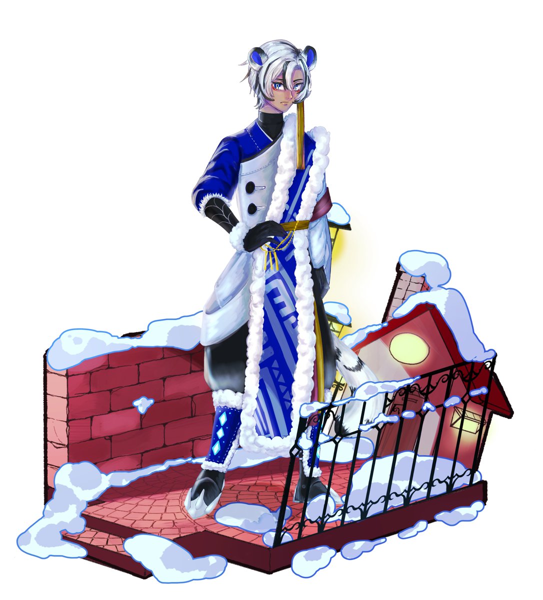 38Ru_cn's tweet photo. #誰のキャラデザだゲーム
煮干さん主催のテーマ【雪国×獣耳×少年少女】❄雪が深い山奥に獣人が暮らすファンタジーな世界観❄という誰デザに参加しました☺️✨
私は【トラの領主の息子:テオ】くんを描かせていただきました〜！

以下ツリーにアンケート繋げます🕊 https://t.co/oj00R5xVrE