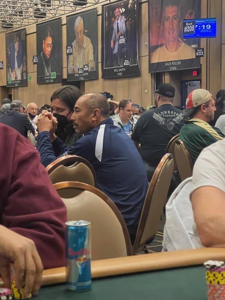 Ray grindin’ at the 2021 WSOP Mini Main.