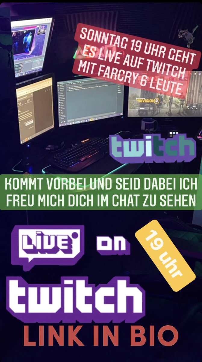 defenko's tweet photo. Heute Abend geht es wieder live auf twitch Freunde kommt gerne vorbei twitch defenko #twitch #action #TwitchStreamers #twitchpush #subscribe #support #FarCry6 #TVtotal #bestecommunityever #defenko #new #live #Livestream https://t.co/1x1zFwVuL7