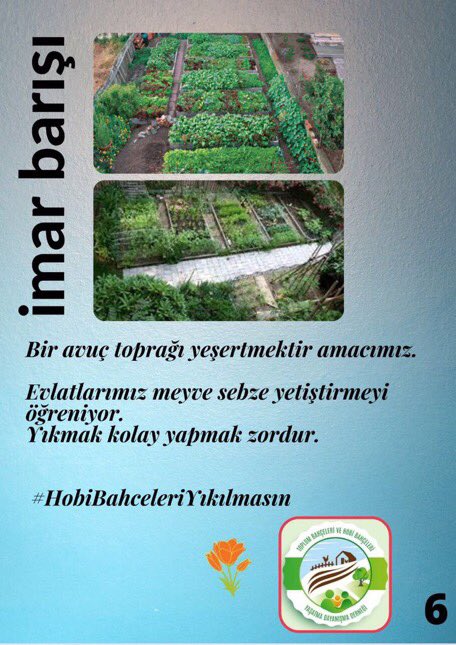 yldzden44289511's tweet photo. Hobi bahçeleri için düzenleme bekliyoruz  #SesimiziDuyanYardımEtsin https://t.co/qjTb5QS24Z