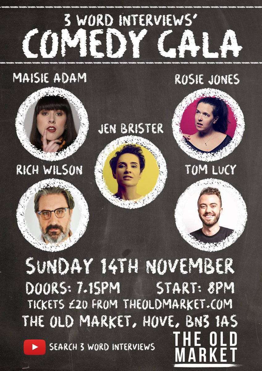 3WordAdam's tweet photo. This is tonight!! Come along and bring your friends.

#Brighton #Hove #Comedy https://t.co/W88nnfQ6b9