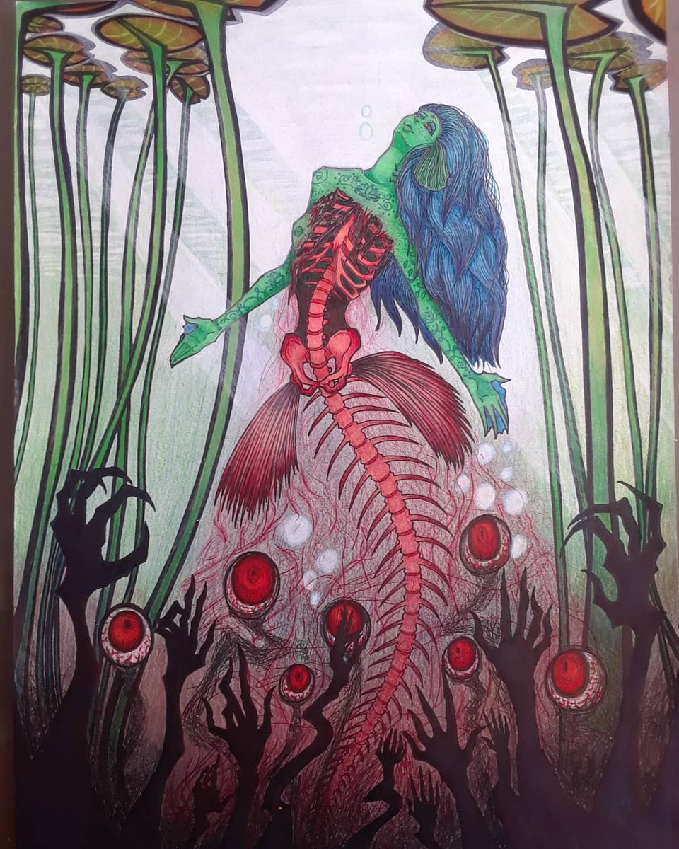 Gorrore18's tweet photo. Florecer Desde La Oscuridad
#mystyle #myoc #art #illustration #drawing #dark #darkillustration #darkart #darkartists #darkness #darkdraw #goth #gothic #gothstyle #gothicart #creepy #creepyart #creepydrawing #horror #blood #horrorart #fantasyart #mermaid #hands #eyes #creepyeyes https://t.co/HHiJ0W1U9c