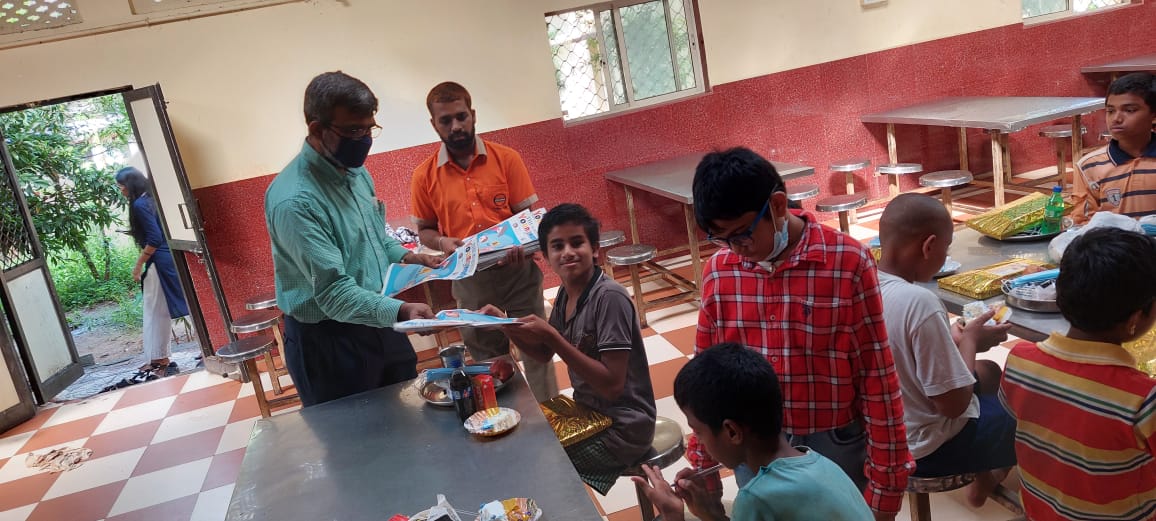 Celebrated Children's Day with specially abled children at Sri Shanti Ashram, Visakhapatnam.Shri Venkatesha Murthy,DRH,Vizag DO distributed gifts to the Children. Our CA Shri O.Siva Rama Raju who is  specially abled was also part of the Celebrations at the Ashram
#IndianOilRhino