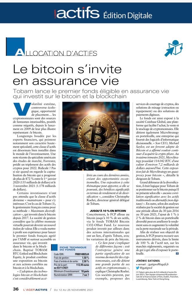 frankdesvignes's tweet photo. Du #bitcoin dans de l’assurance vie avec Tobam 👏 Yves Choueifaty! https://t.co/x7qQkDu5Yu