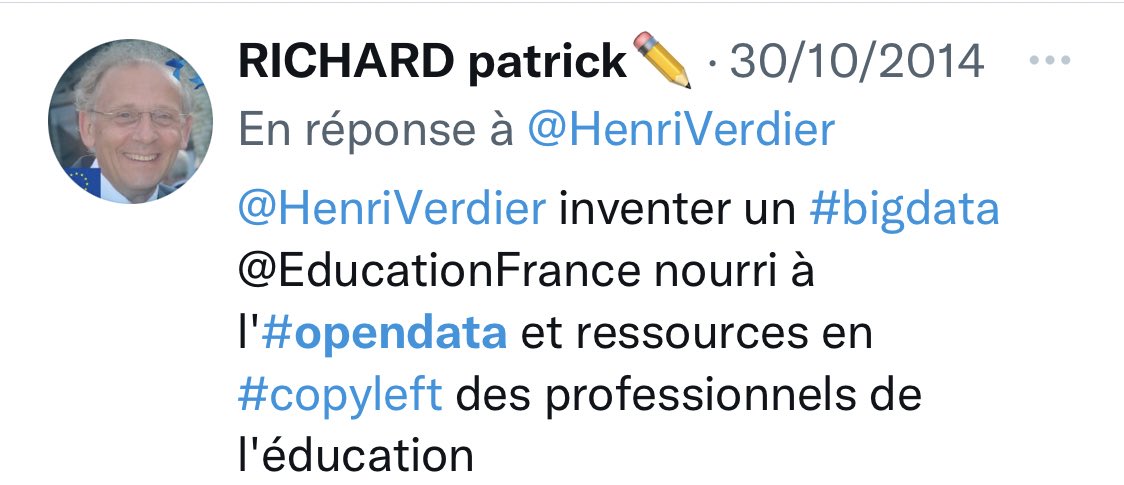 RICHARDpatrick_'s tweet image. 😉 OpenData 2012 de @change53 où j’étais Maire Adjoint Communication et Démocratie Numérique plus question à @HenriVerdier #bigdataeducation  en opendata des scénarios pédagogiques des professeurs de l’@education_gouv …