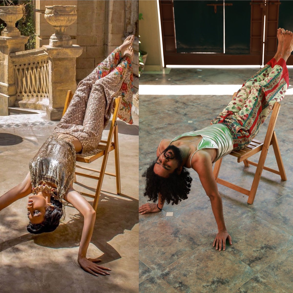 Aligulpir's tweet photo. You can’t tell me how to sit on a chair! I do it my way #headstandpractice #fashionbeforecomfort #legsintheair https://t.co/d0K0wPdMEo
