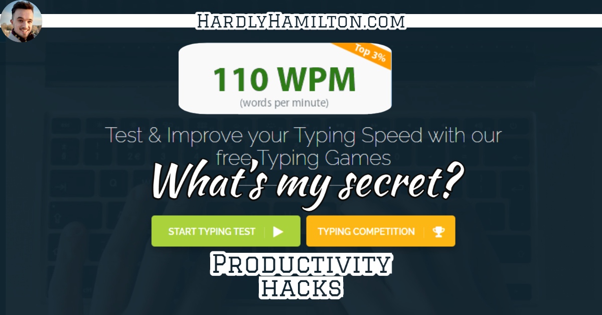 HardlyHamilton's tweet photo. The most efficient form of lazy productivity that I've discovered is fast typing. Here's how I got my typing speed up to 110WPM.

https://t.co/wshk2vhqiJ

#stayproductive #productivitytips #productivityhacks #productiveandfree #productivelifestyle #productivehacks https://t.co/pXNxuHn64O