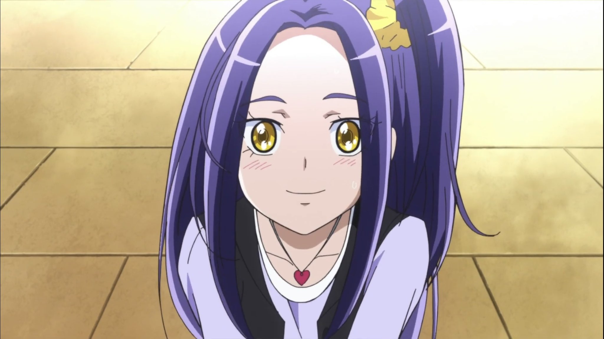 黒川エレン キュアビート 魂の調べ こんにちは 初めましての人は初めまして 私の名前は黒川エレンことキュアビートで す 分からないこととかたくさんあるけれど これからよろしくお願いしま す 大声 プリキュア 黒川エレン Precure