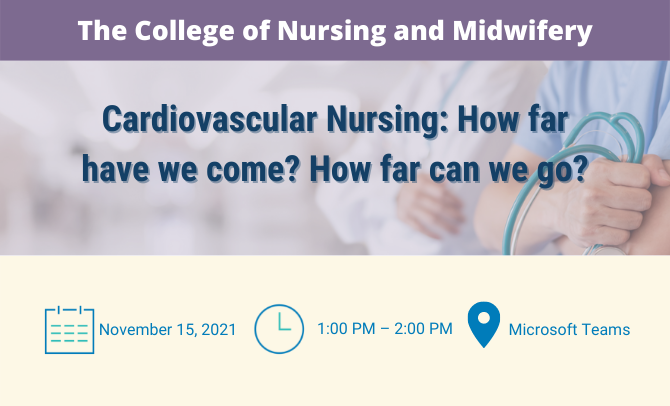 MBRUniversity's tweet photo. Do you want to learn more about cardiovascular #nursing &amp; the role of a healthcare professional in tackling cardiovascular diseases?

Join our upcoming Lunchtime Seminar “Cardiovascular Nursing: How far have we come? How far can we go?”

🔗 Register: https://t.co/9WnOxb4rFm
#MBRU https://t.co/QAdVYHbWpF