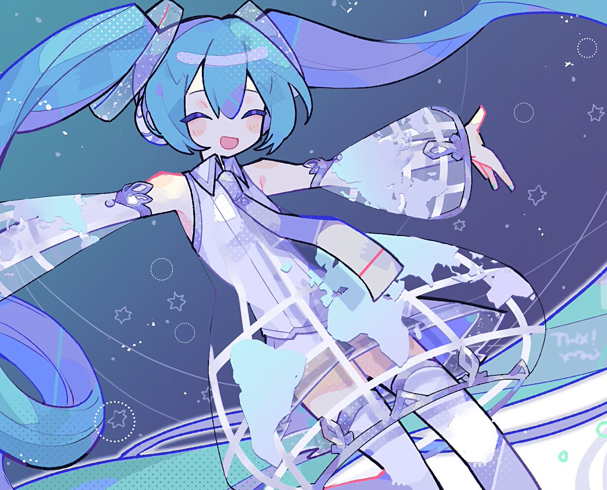 初音ミク 「ちゃんみく 」|初白まみむ👾🍈通販のイラスト