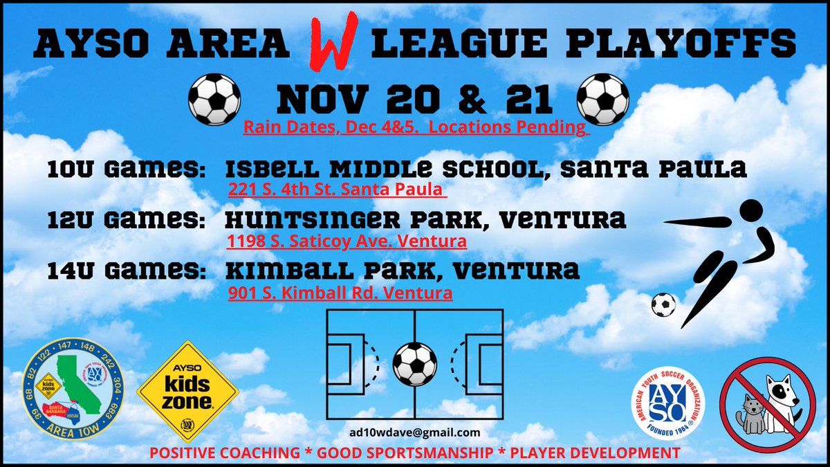 AYSO_Region_39's tweet photo. Congratulations to those R39 teams advancing to the Area W League Playoff weekend.  Good luck.   https://t.co/q5SCDSYLRy.  AYSO_Region_39  @AYSO_Soccer https://t.co/nNZGIWPdE4