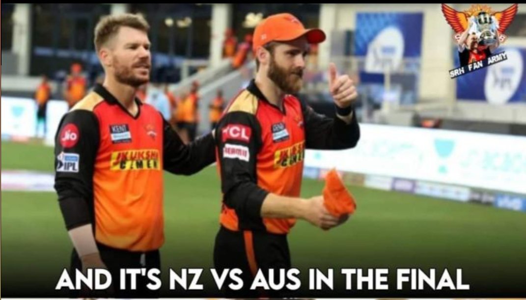 siddu_sravan's tweet photo. #AUSvNZ @davidwarner31 vs @KaneWilliamson2 @SunRisers https://t.co/AqmC6na2RD