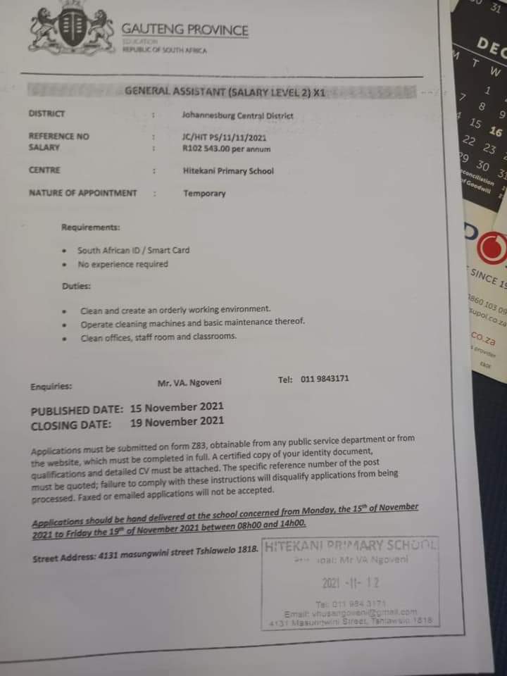 focusisfuture's tweet photo. ATTENTION: JOB OPPORTUNITIES ❗❗❗

Refer To Flyers Below For More Information 👇👇

#focusisfuture #JobSeekersSA #november2021jobs #noticeme https://t.co/auX2ycG01r