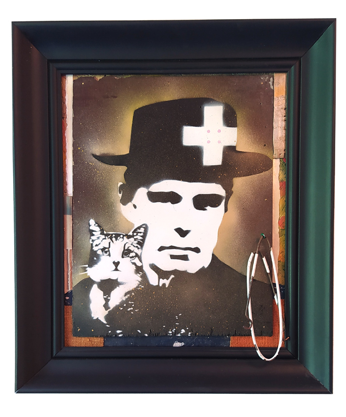 Title: Embassy Cat, Joseph Beuys and the Pink Honeymouse / 2019