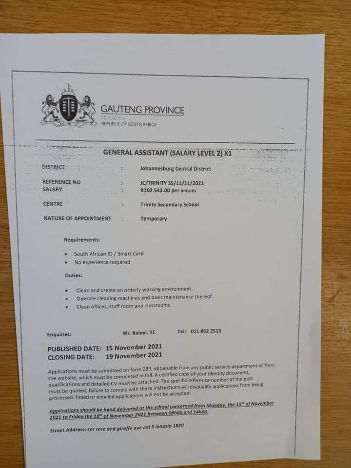 focusisfuture's tweet photo. ATTENTION: JOB OPPORTUNITIES ❗❗❗

Refer To Flyers Below For More Information 👇��

#focusisfuture #JobSeekersSA #november2021jobs #noticeme https://t.co/Umoa3os269