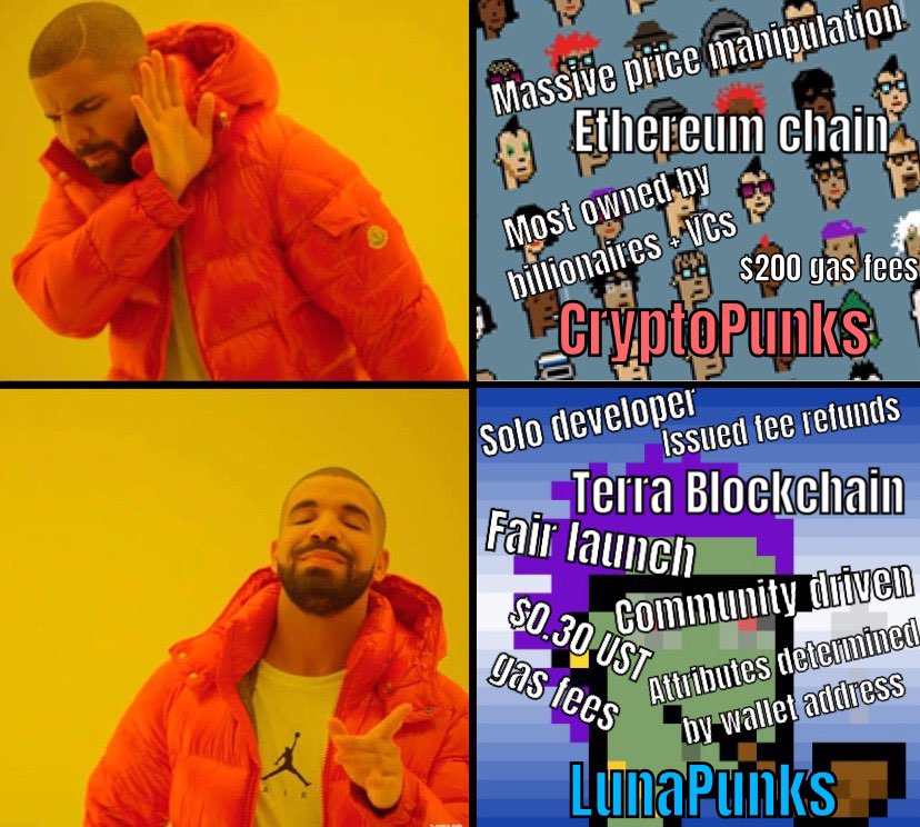 LunaPunksNFT's tweet photo. Fellow Lunatics on twitter!
Are you a Meme master waiting for your talents to be used?! 😎

We are hosting a Meme competition in our discord for OG Role, benefits of OG Roles are added chances in giveaways! https://t.co/1fnehxcfjr