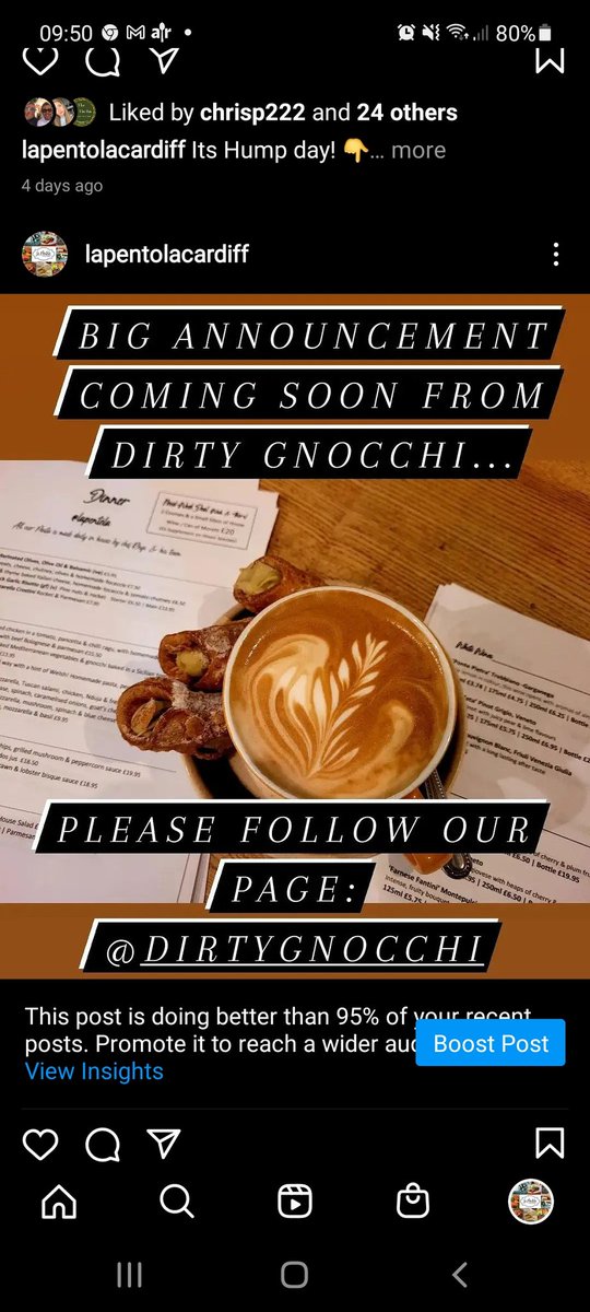 ❗P L E A S E ☆ R E A D ❗

There's going to be a few announcements made from us at  La Pentola AND our new street food venture Dirty Gnocchi over the next few weeks.
PLEASE can we ask all our lovely  followers to head over to our sister business@dirtygnocchi and start following