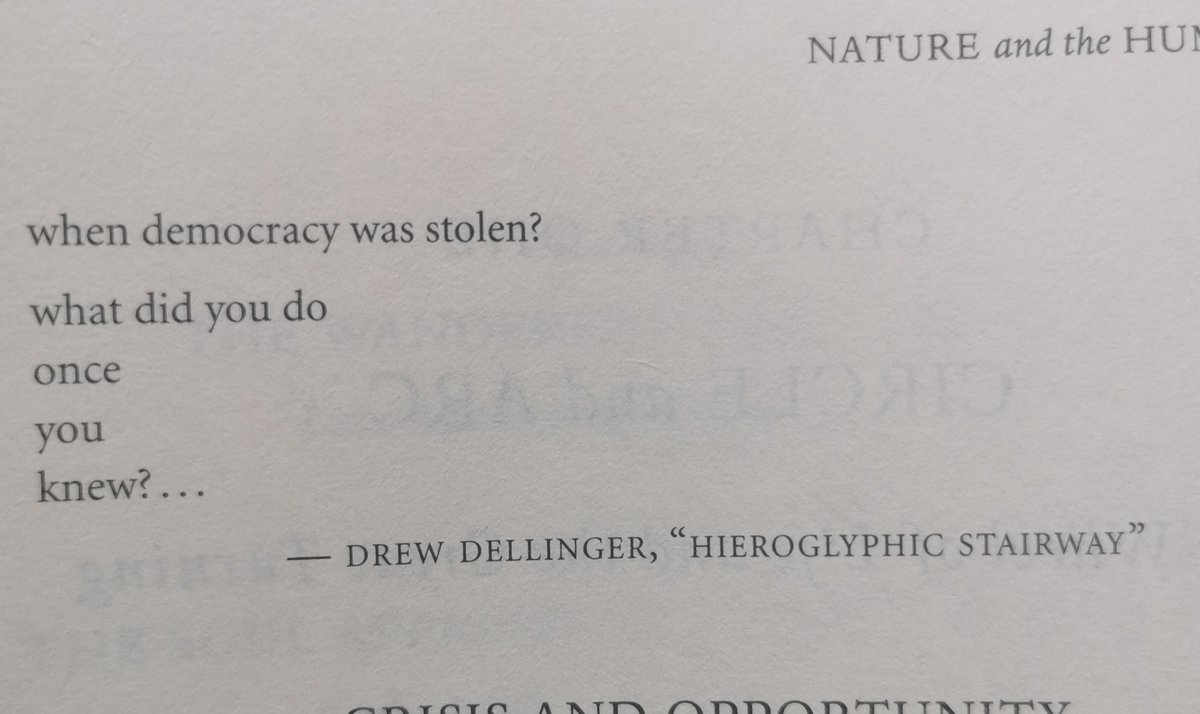Parlarla's tweet photo. Just started reading 'Nature and the Human Soul' by Bill Plotkin. This is on the first page which feels especially poignant today. https://t.co/T80tCx8pAO