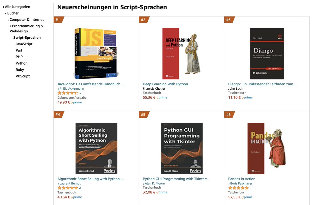 cleancoderocker's tweet photo. Platz 6: Python
Platz 5: Python
Platz 4: Python
Platz 3: Python
Platz 2: Python
Platz 1: JavaScript 🥳

#javascript #python #webdevelopment #bestseller #nodejs https://t.co/gWhnMwO1pd