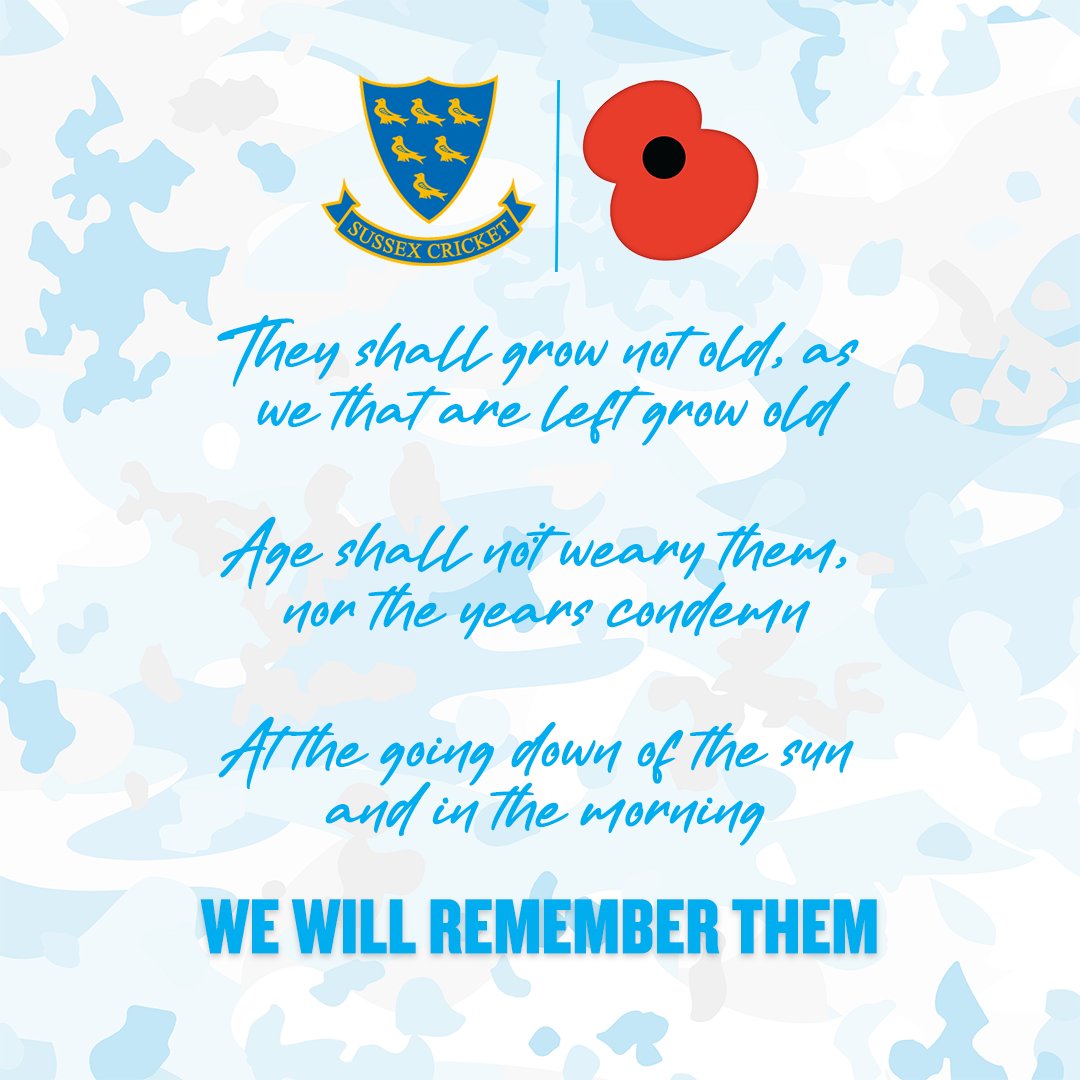 SussexCCC's tweet photo. #RemembranceSunday #LestWeForget https://t.co/Kyj97hw9tX