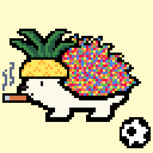 Up-only L1 gas fees and NFT bear market be damned.

Can't get over the Pineapple Hat 🤣😂and the cigar and ... it just gets funnier. <a href="/TinyHedgehogNFT/">Tiny Hedgehog</a>

New profile picture?