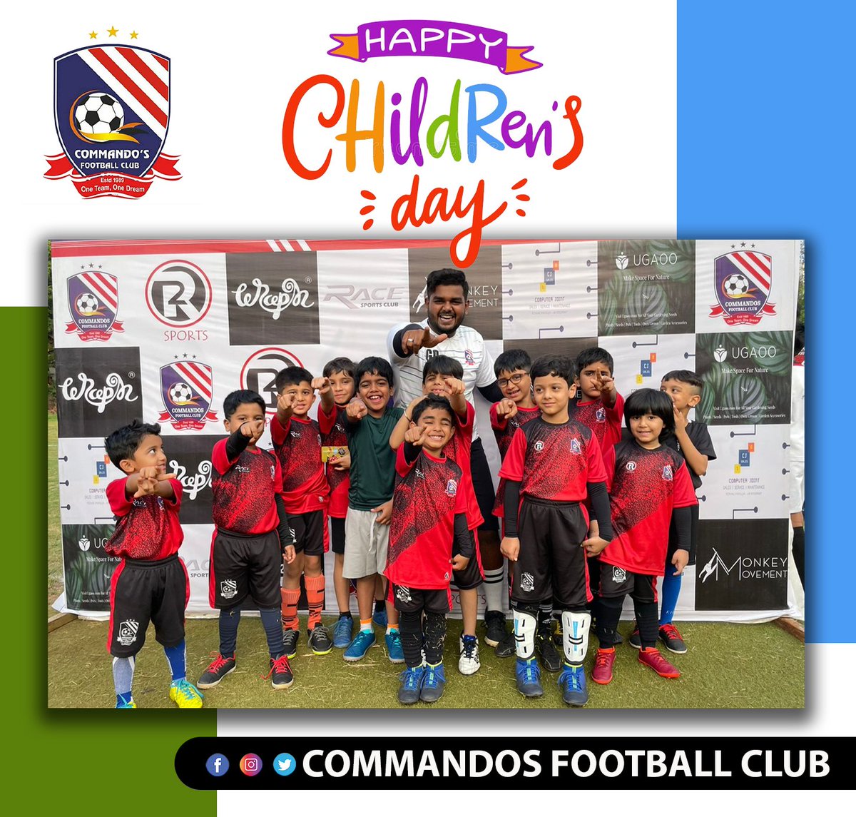 CommandosFC's tweet photo. Children are the best learners, for no one’s perspective is as fresh as theirs. Happy Children’s Day!😊❤️
#childrensday https://t.co/YnxmsDbY7L