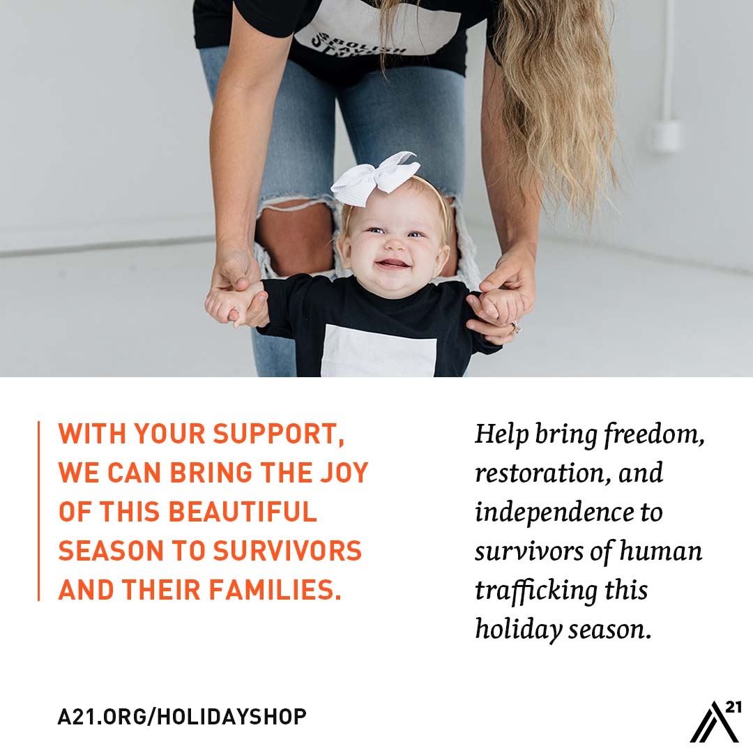 a21_uk's tweet photo. Help us stock the A21 Holiday Shop for survivors of human trafficking and their children this holiday season! Shop the Amazon Wish List at the link in our bio. https://t.co/XFUfVT64gM