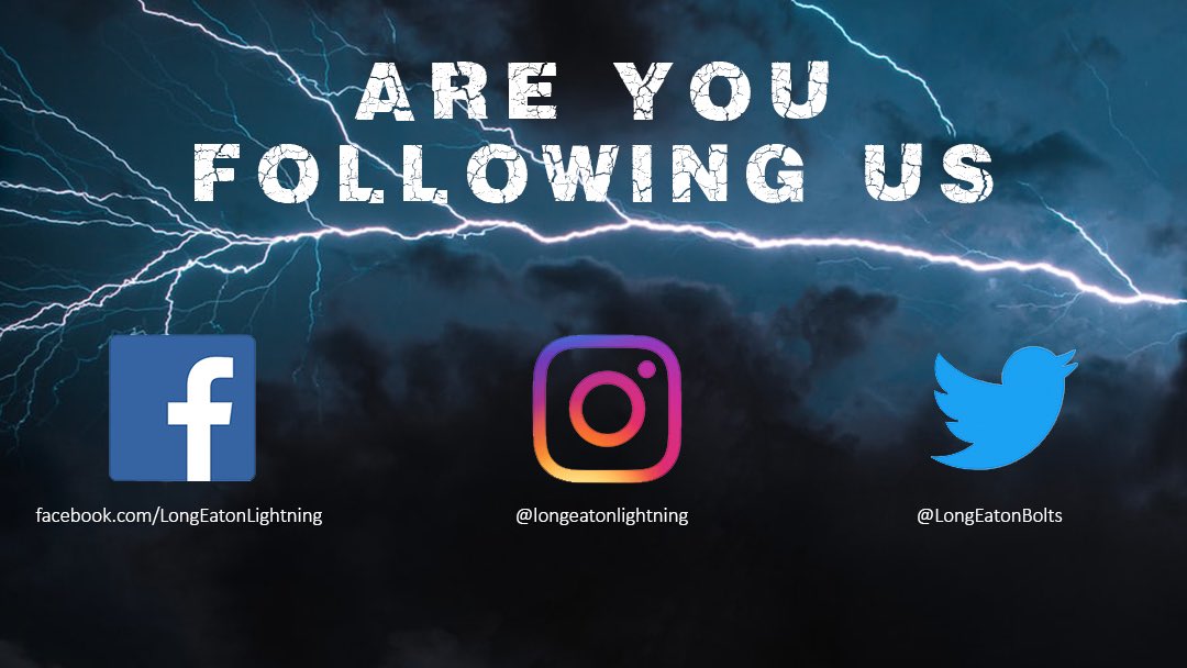 Just a reminder there is no training tonight as the Bolts will face Greasley Bears BHC in a friendly. Follow our social media for updates