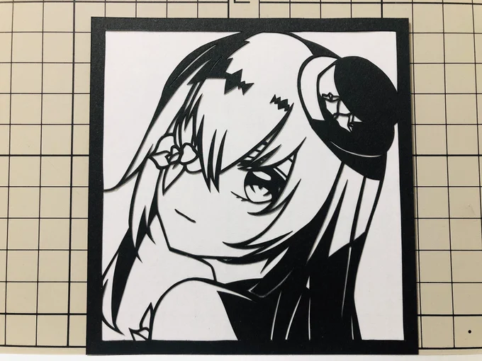バーチャル美味しい香草(ハーブ)の雪葉ジルさん。

#雪葉ジル
#ジルの絵日記
#切り絵 